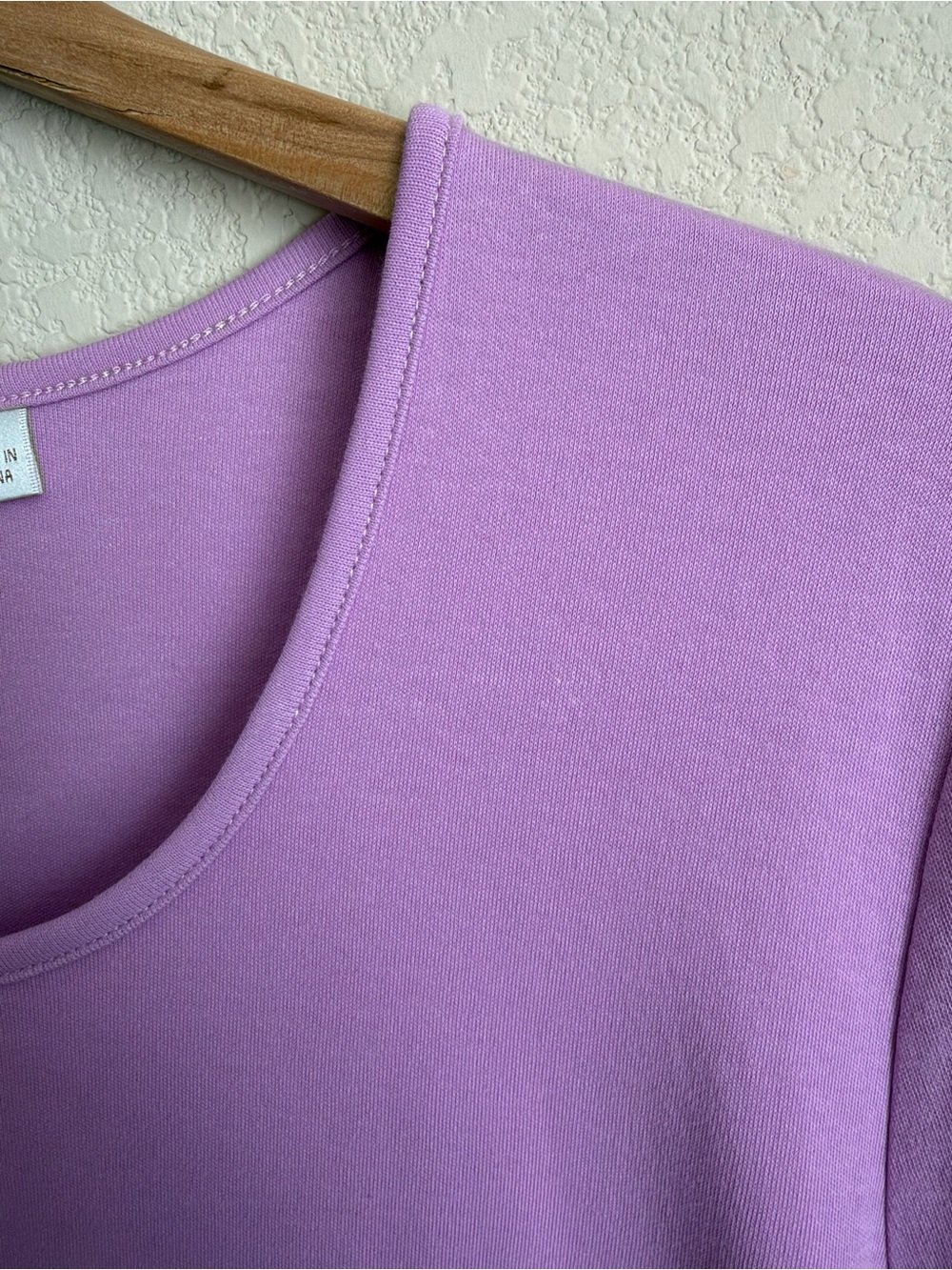 Quacker Factory Botanical Bicycle Embroidered Rhinestone Top XL Purple Whimsical - Picture 8 of 16